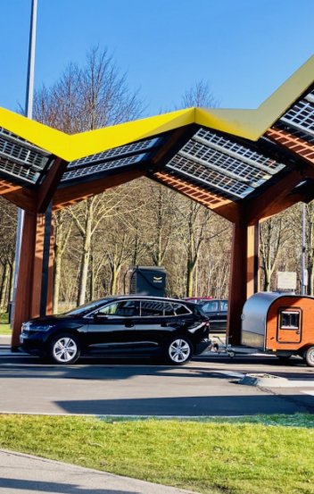 Kulba mini husvagn med elbil: verklighetstest