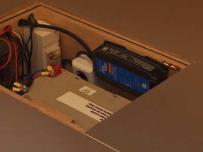 90Ah battery and a charger