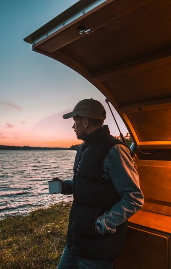 A teardrop trailer — travel that doesn't depend on the world behaving itself